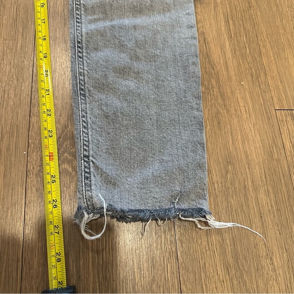 Agolde Straight Leg Denim Jeans Grey Wash Size 27 - Picture 7 of 8